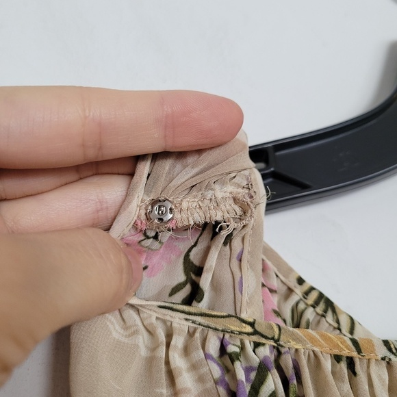 Anthro Plenty by Tracy Reese Floral Terraced Garden Pleated Layered Dress Medium - Picture 7 of 16